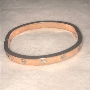 Rose gold tone bracelet
